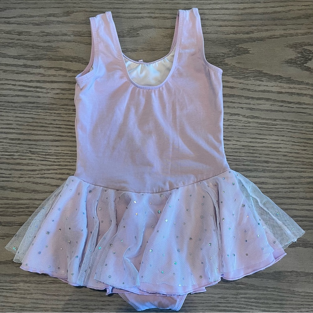 Girls Dance Leotard with Sparkling Tutu, Size 4-6 Years. - Picture 3 of 4